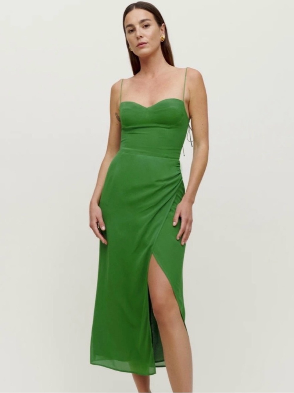 Reformation Green Maxi Dress